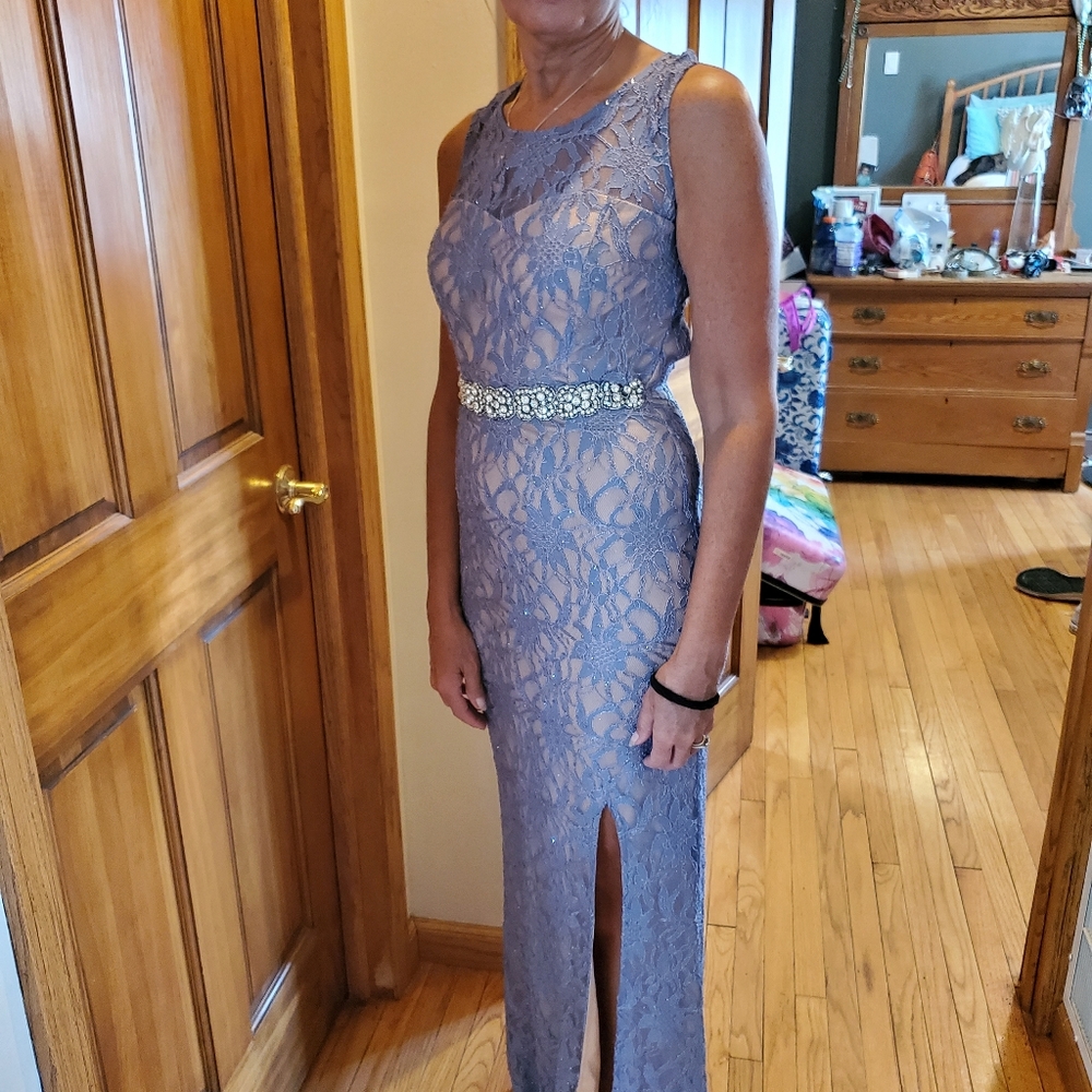 Deb size 5 periwinkle gown